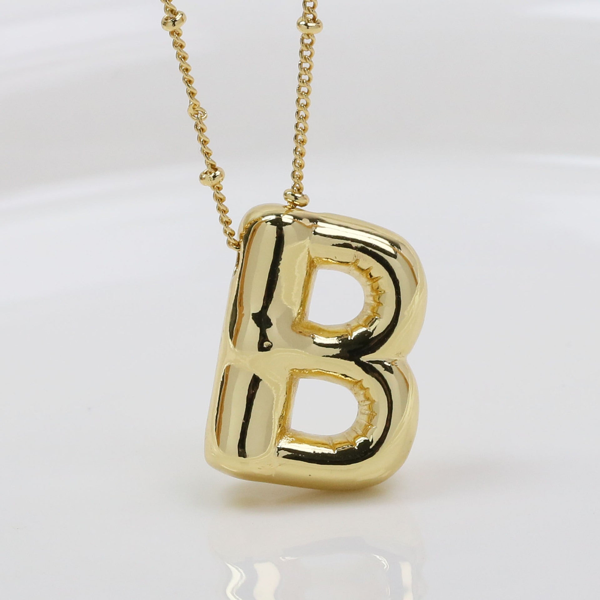 Aberdeen Bubble Initial Necklace - B (Necklace) [4QWKKHWN]