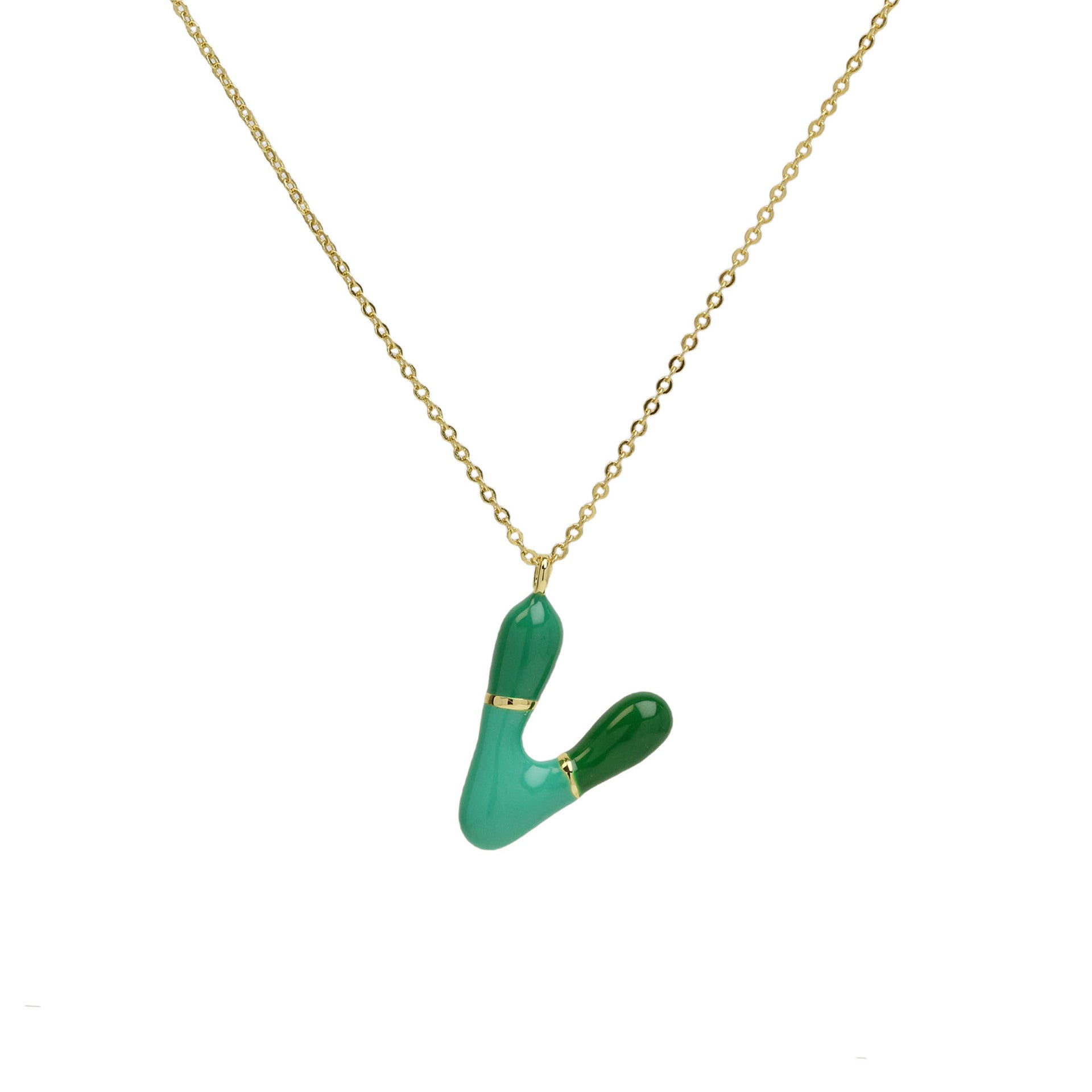Esmae Bubble Initial Necklace - Necklace V [8WW4ZC2K]