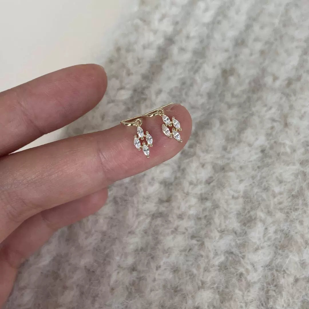 Ren Diamond Stud Earrings - Diamond Earrings