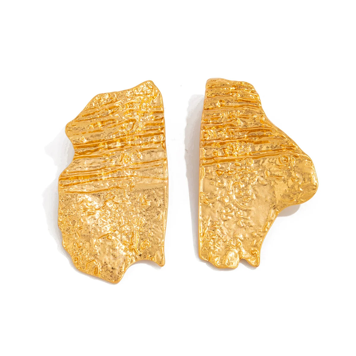 Teigen Irregular Geometric Stud Earrings - Gold