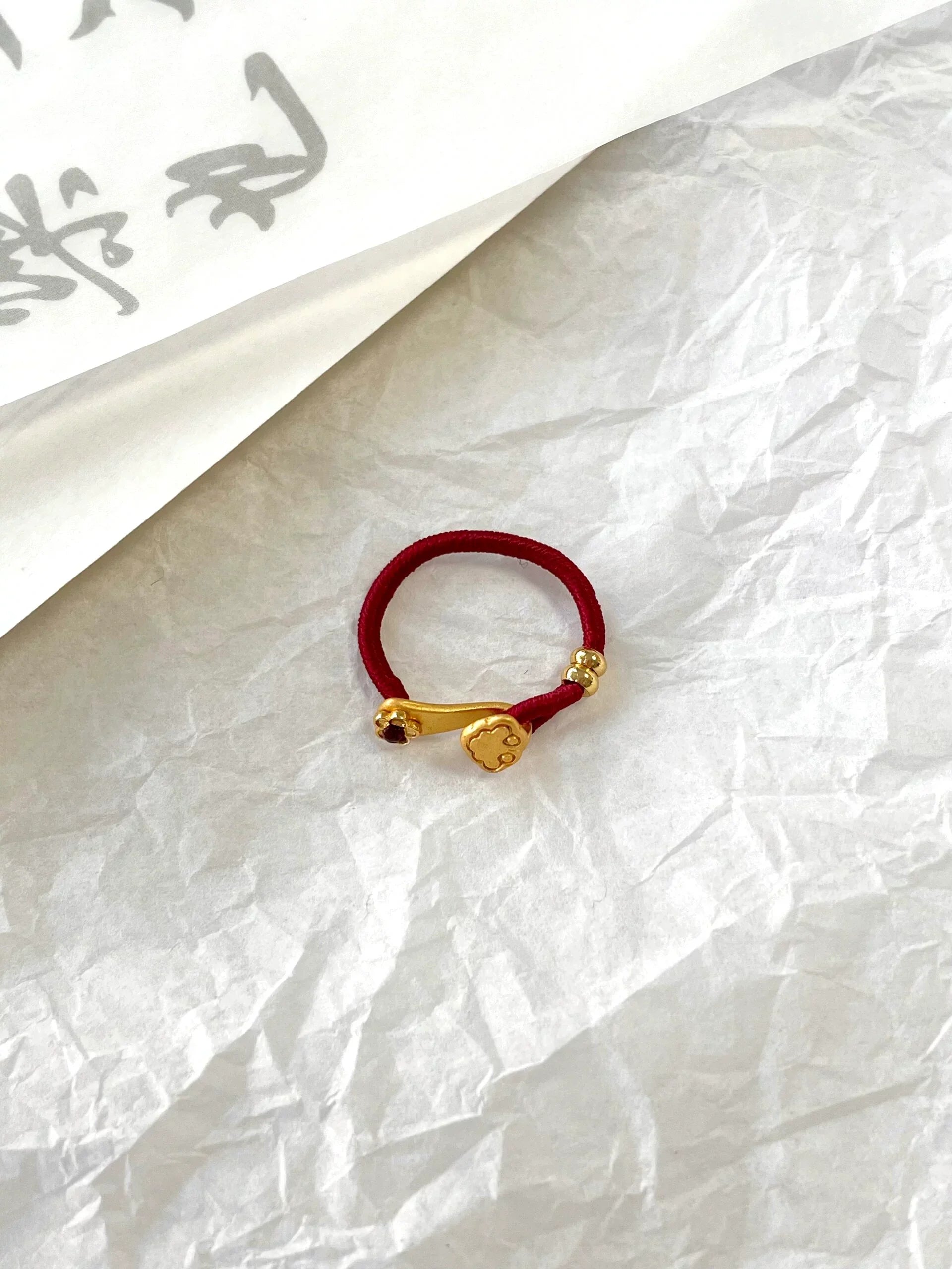 Janiah Ruyi Red String Ring - Small Ruyi Ring