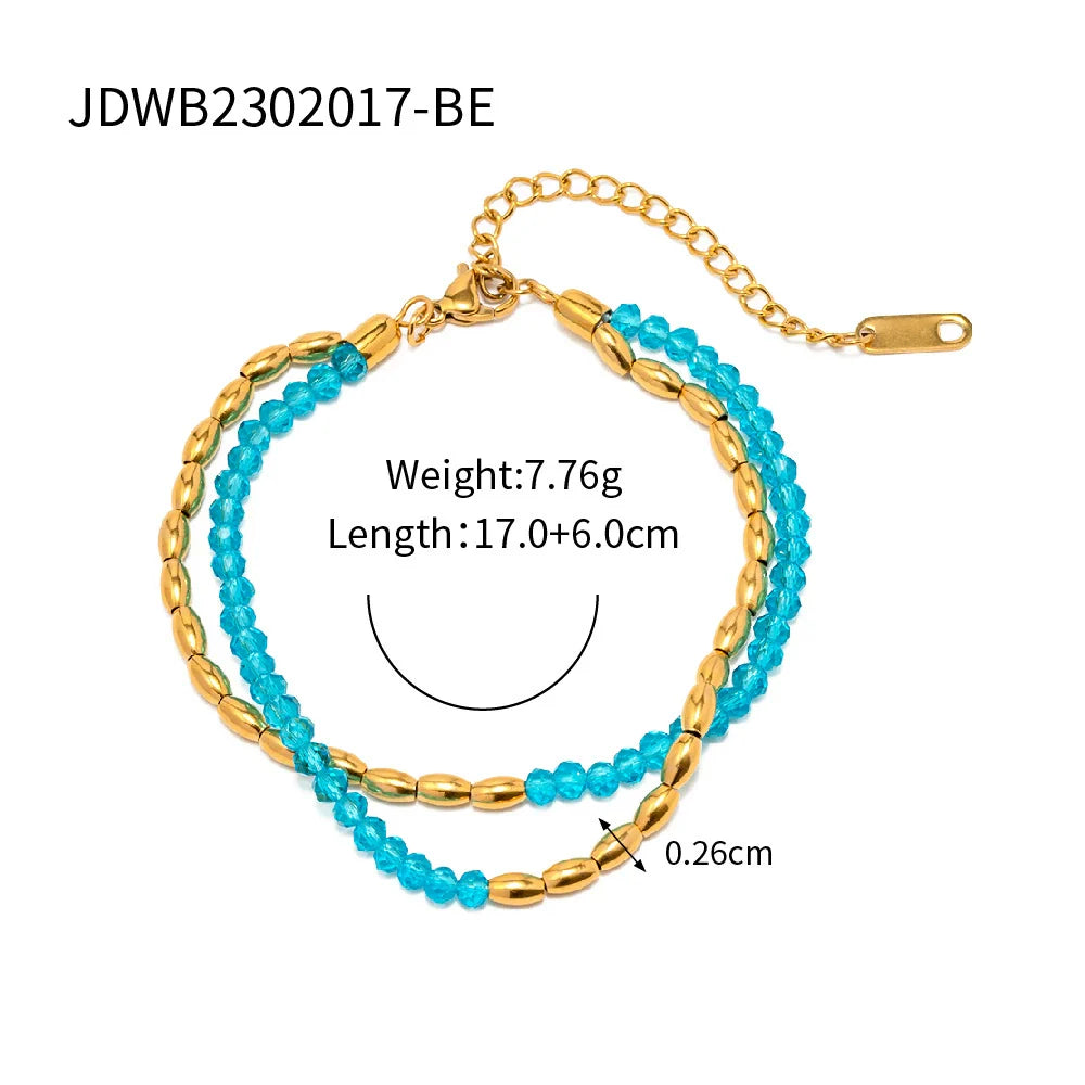 Israel Layered Beaded Necklace - JDWB2302017-BE