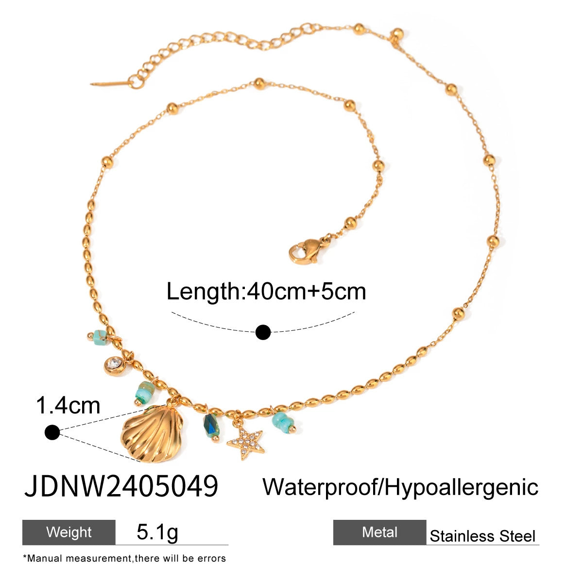 Reaghan Shell Charm Necklace - JDNW2405049 [0YTHSAQM]