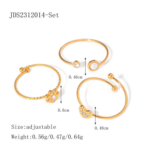 Annika Geometric Zircon Ring - JDS2312014-Set [TEO8O5M5]