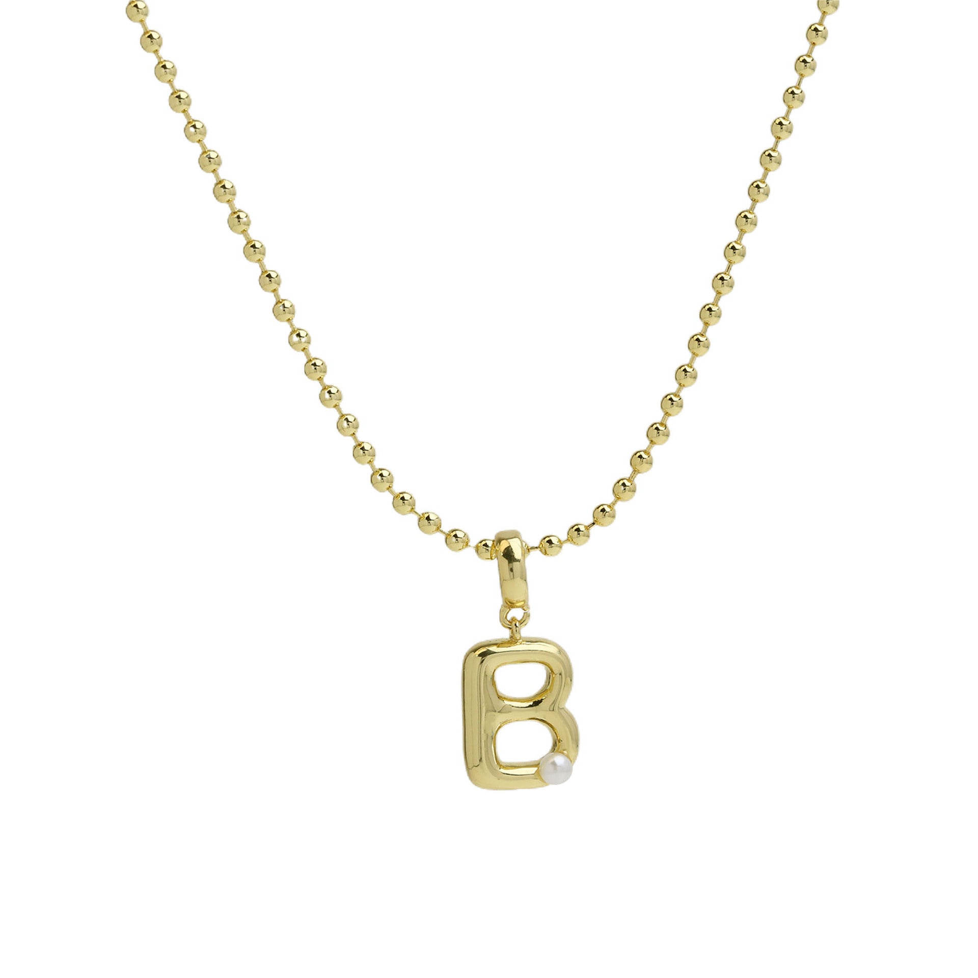 Savvy Bubble Initial Necklace - Letter B [2J13Z8U7]