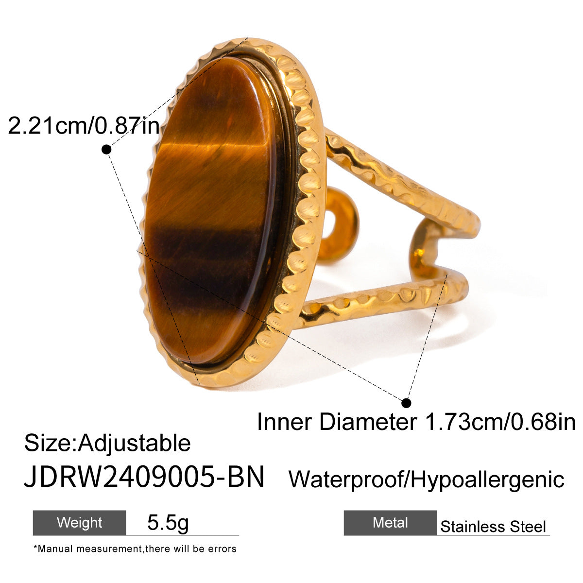 Lacie Stackable Stone Ring Set - JDRW2409005-BN [NWMD6MKD]