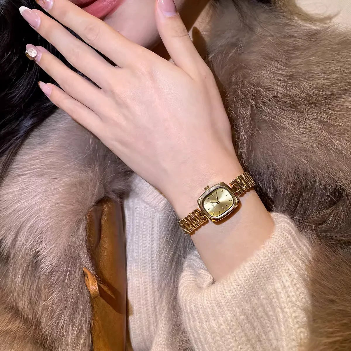 Patricia Vintage Square Watch - Gold