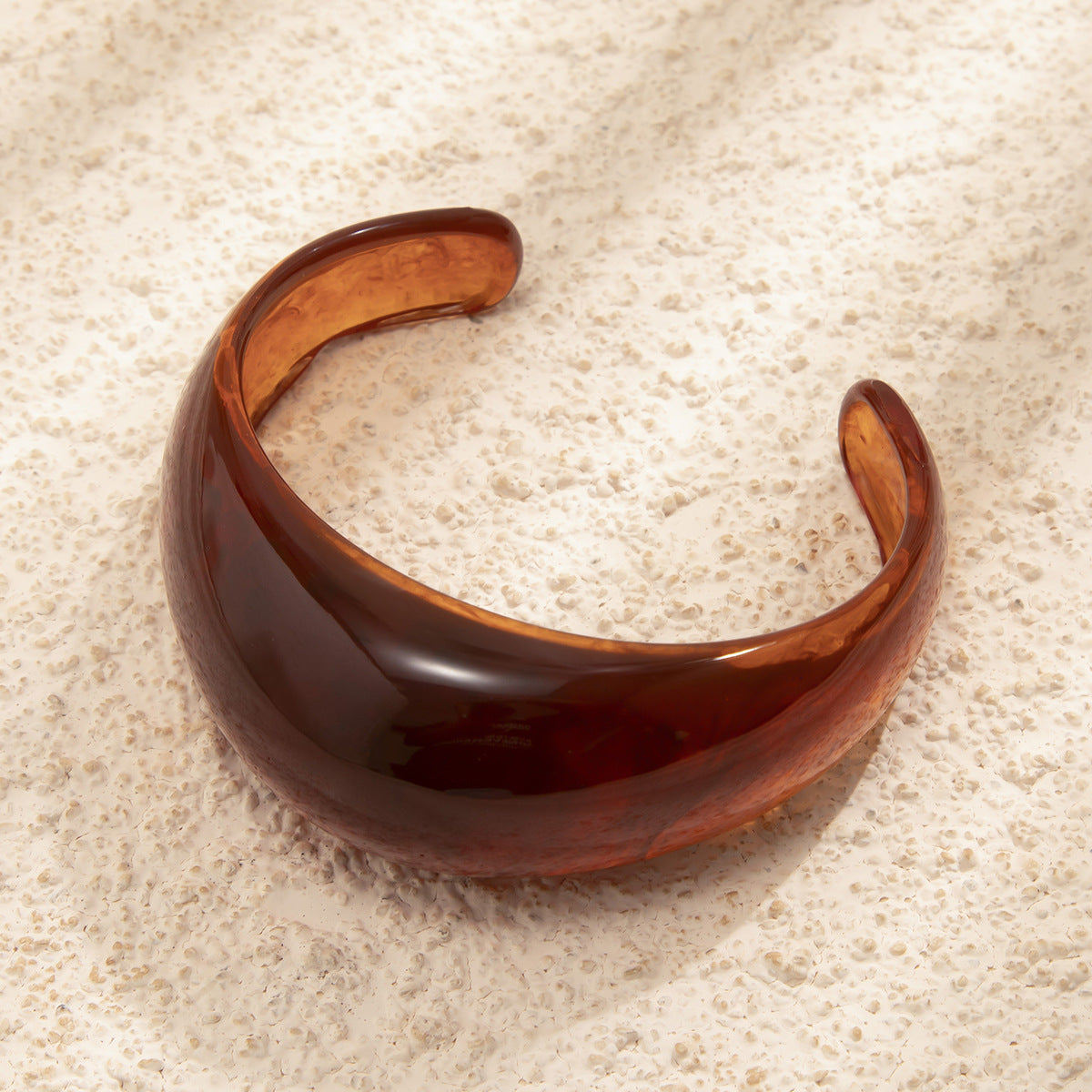 Lainie Curved Resin Bangle - Coffee [8EPVNLU4]