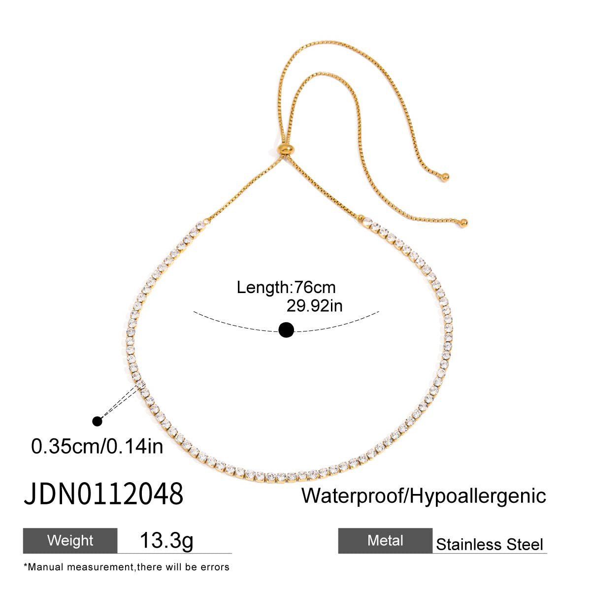 Francis Zircon Orb Necklace - JDN0112048 [HRI872WB]