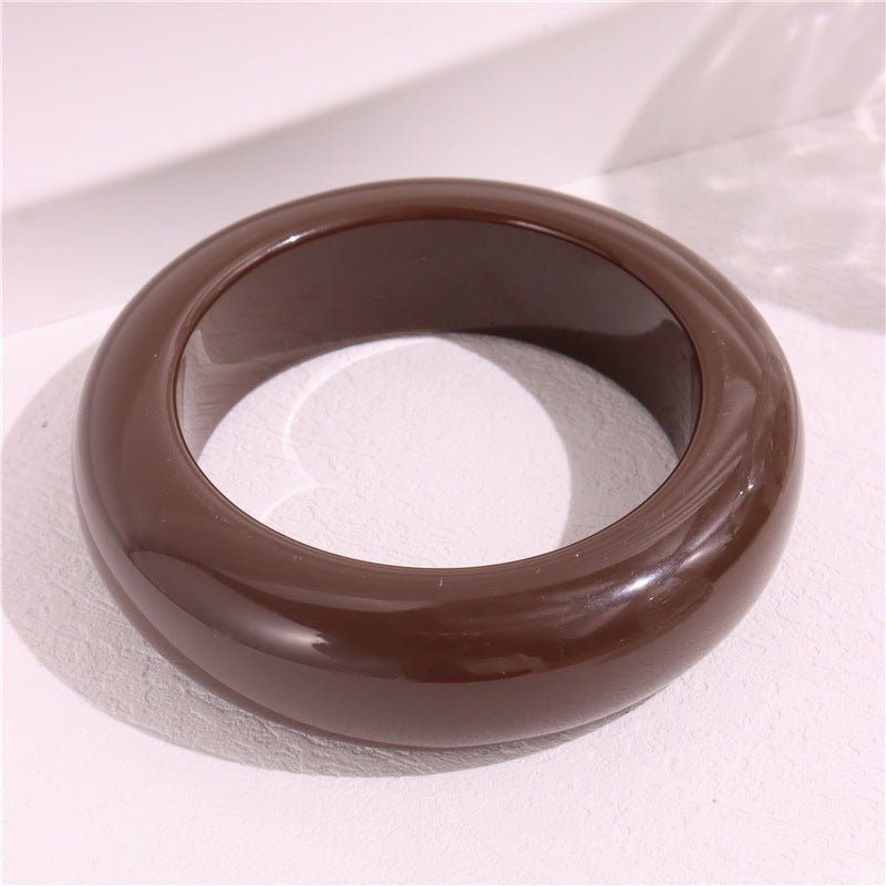 Xandria Artistic Swirl Bangle - Coffee [ZPV59OYD]
