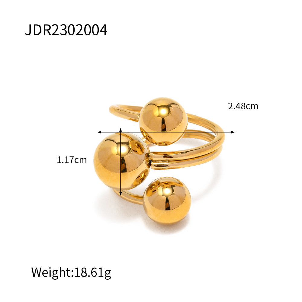 Giavana Stainless Steel Band Ring - JDR2302004 [NXAE4WBJ]
