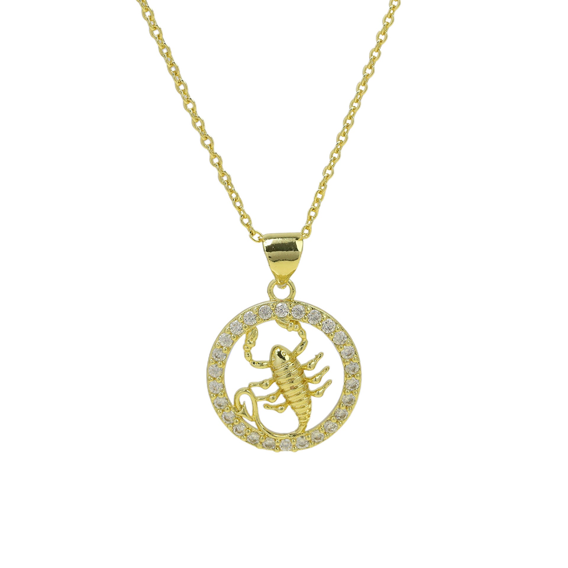 Jaylinn Zodiac Disc Necklace - Scorpio [ZG9PI87X]