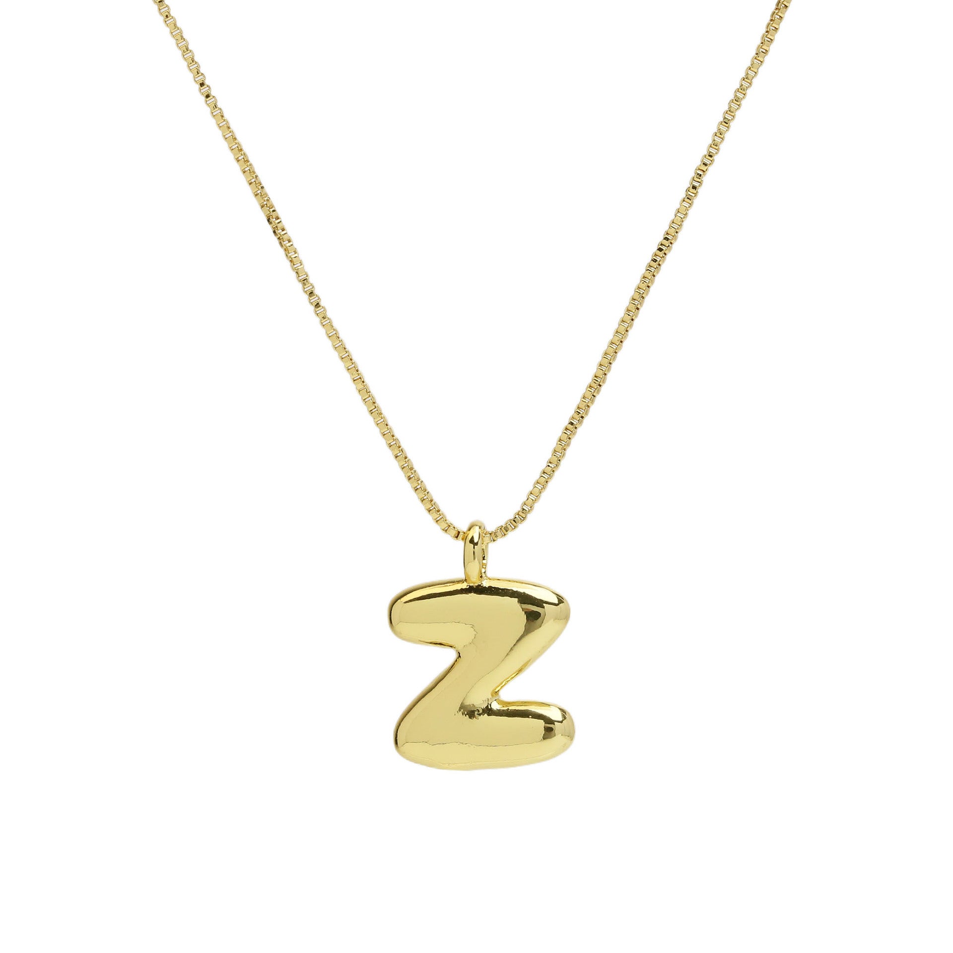 Odalys Gold Initial Pendant - Necklace Z [MFJFP6RS]