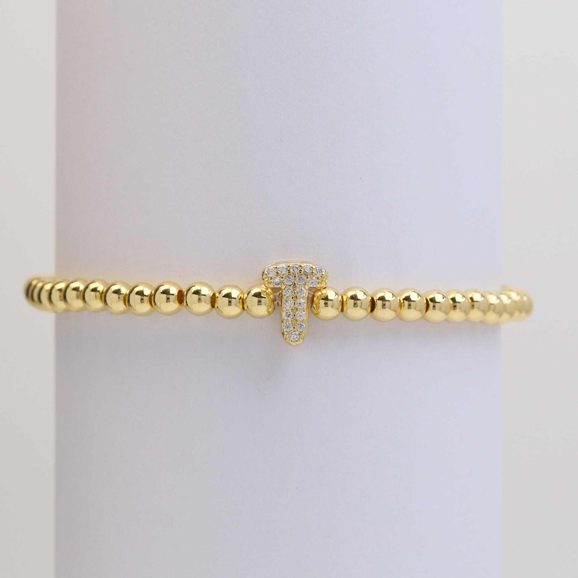 Aloni Bubble Letter Bracelet - Gold T [BGZSCSJE]
