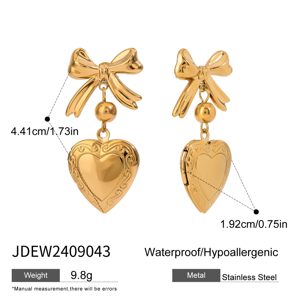 Raziya Heart Pendant Set - JDEW2409043 [IODCCPQ9]