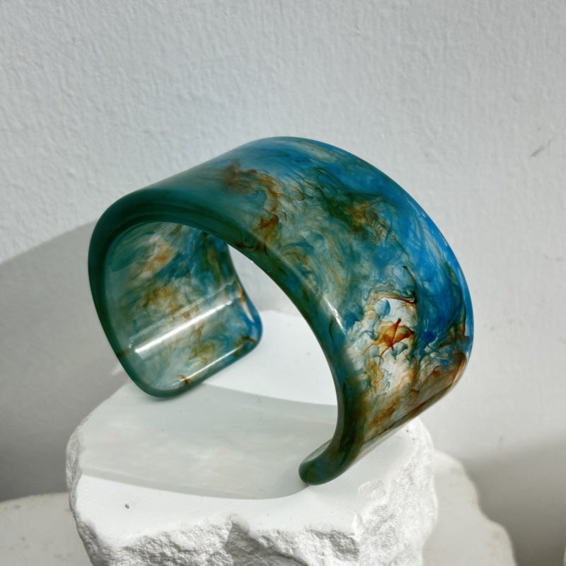 Kalilah Oil Painting Cuff Bracelet - C [LIUKEM7U]