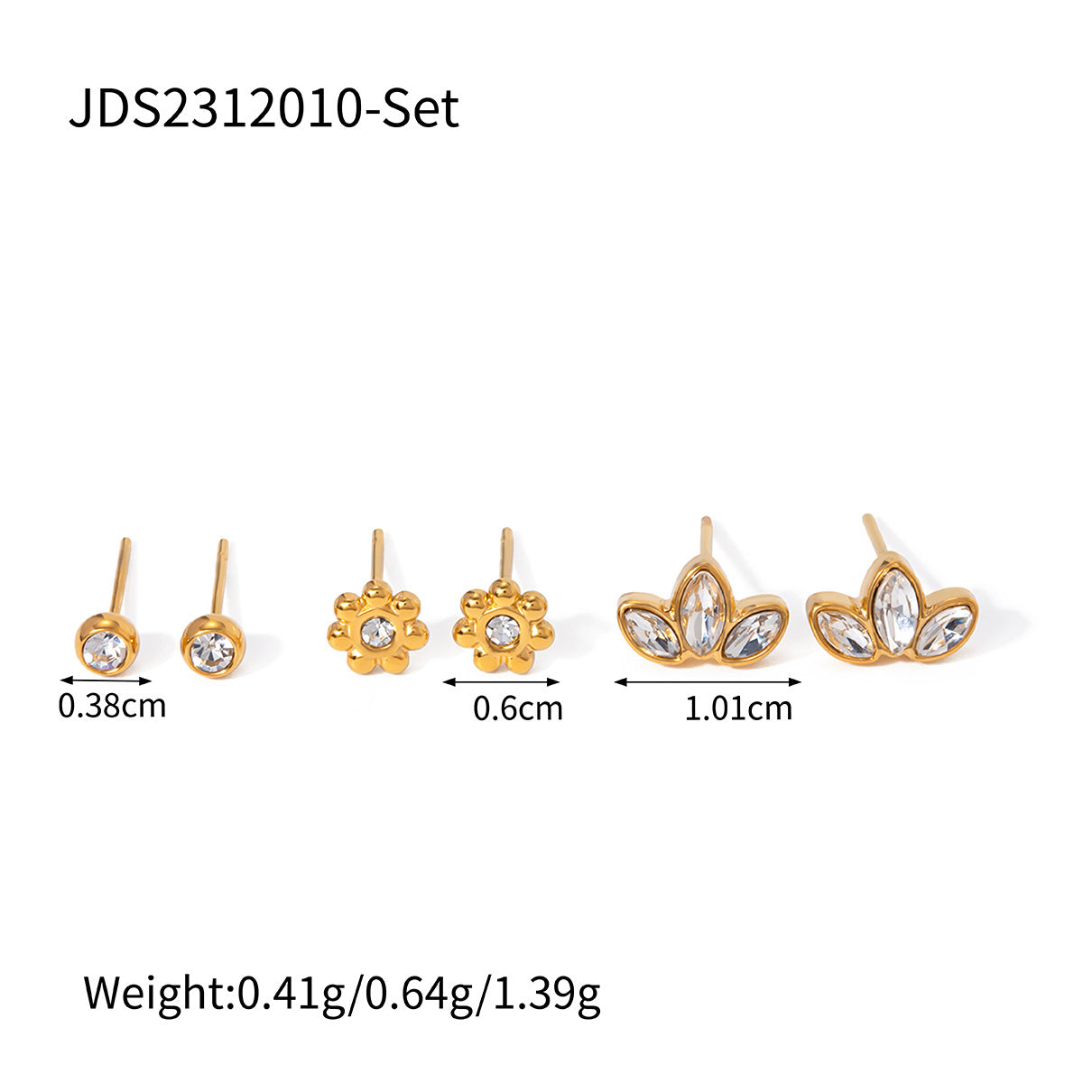 Kaiah Three-Pair Earring Set - JDS2312010-Set [PEPCQUFS]