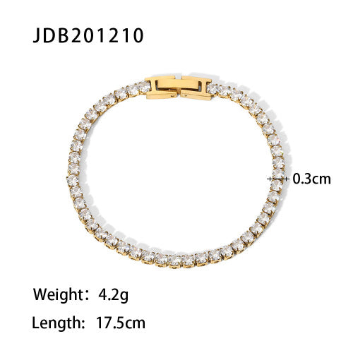 Ruwayda Pearl Zircon Bracelet - JDB201210 [4EHFWEJM]