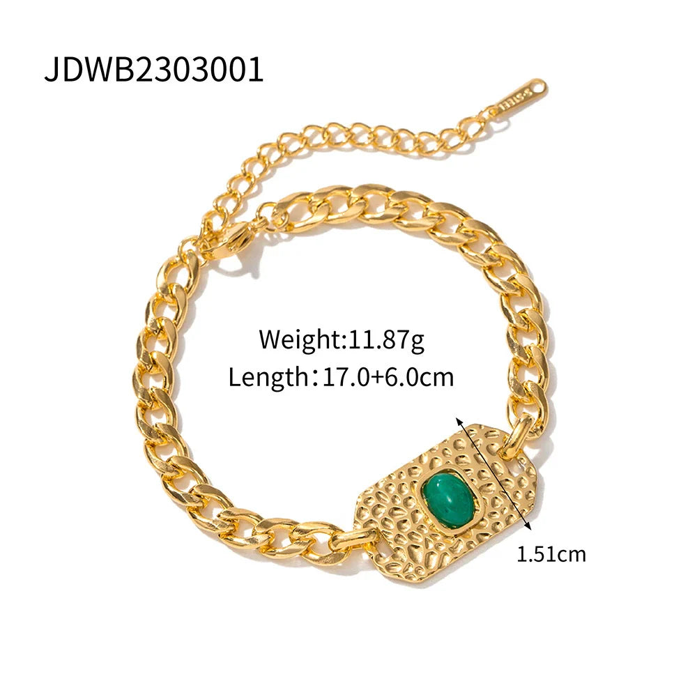 Amariya Cuban Link Bracelet - Gold Tone Option A