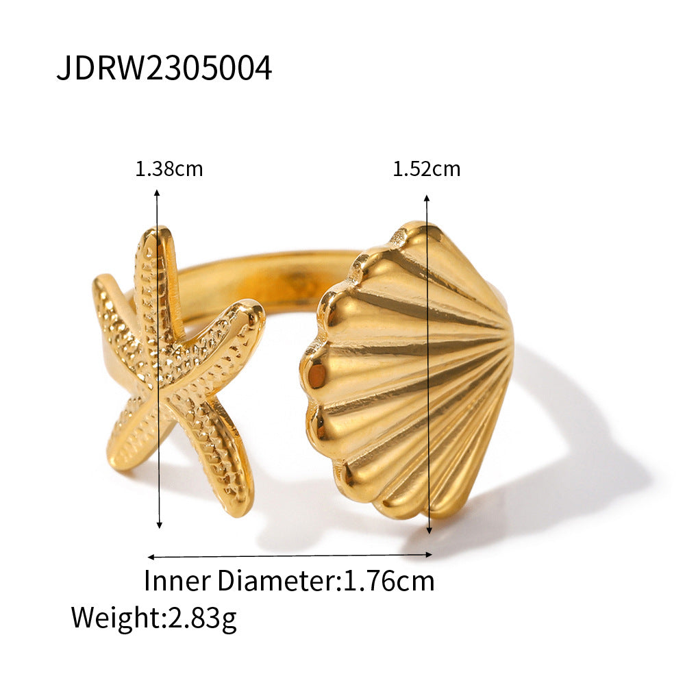 Makenzi Marine Shell Earrings - Style 6 [QX1MZG3H]