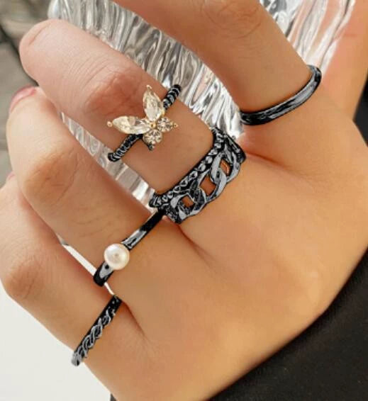Kailea Stackable Joint Ring Set - Style 5 [OY5U4WTH]