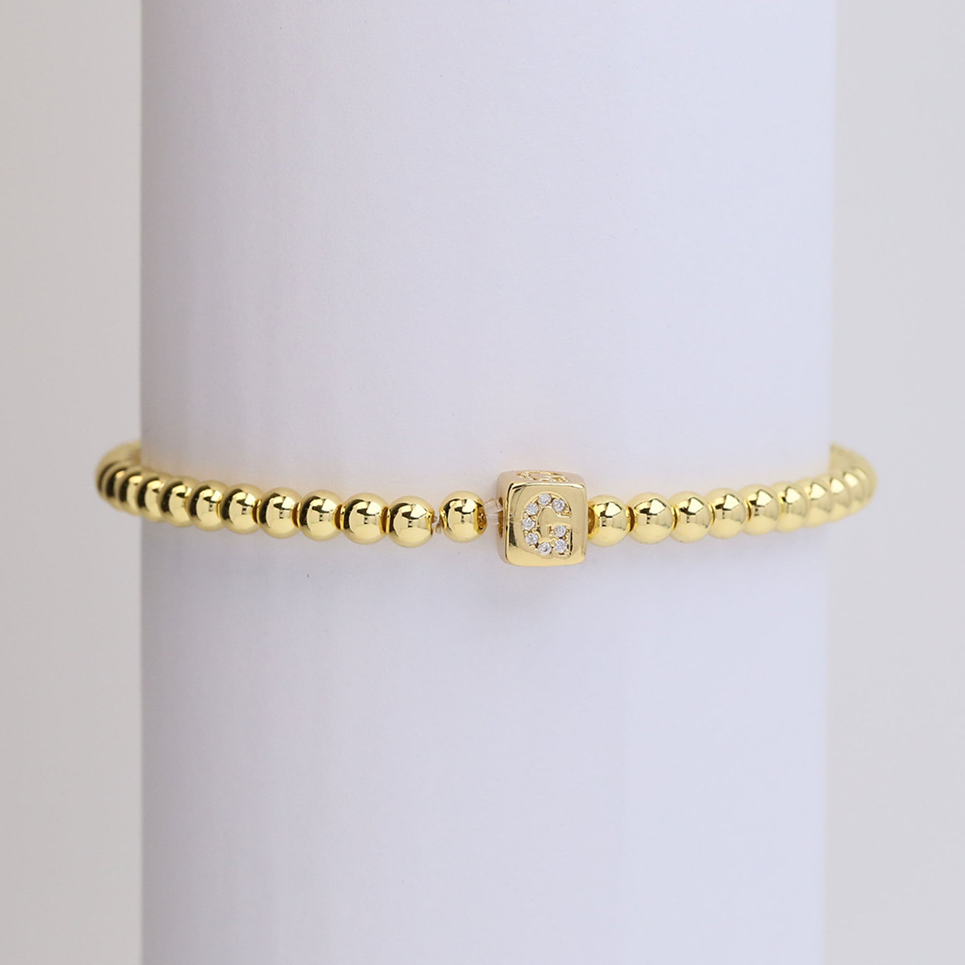 Layana Initial Cube Bracelet - G [1Z46SS0P]