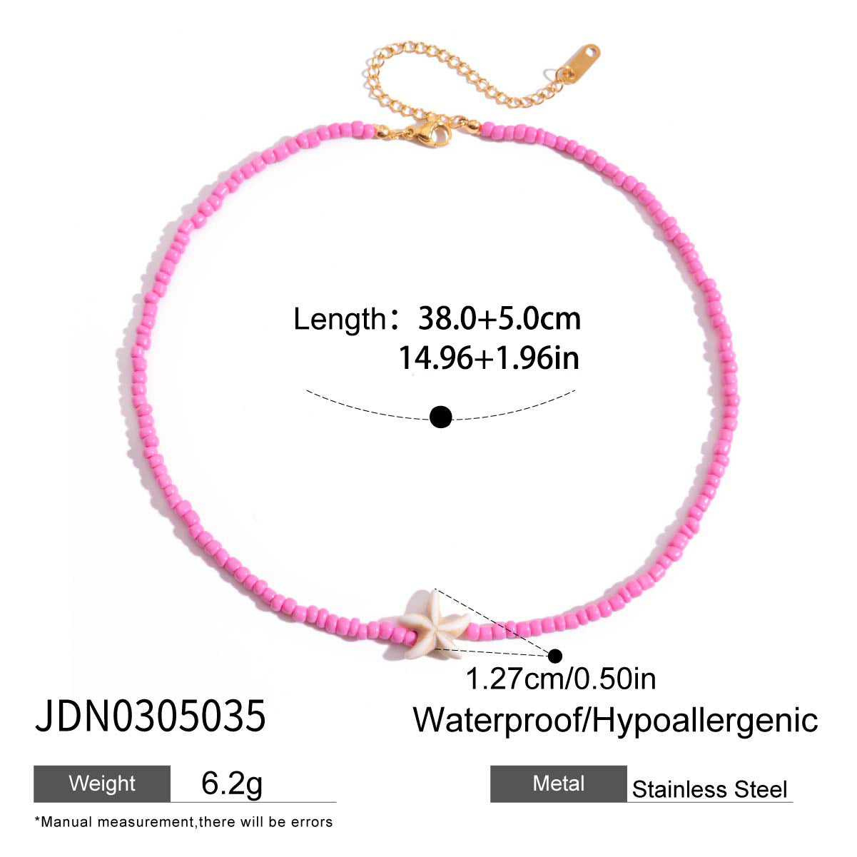 Elia Starfish Bead Necklace - JDN0305035 [1OECG5L2]