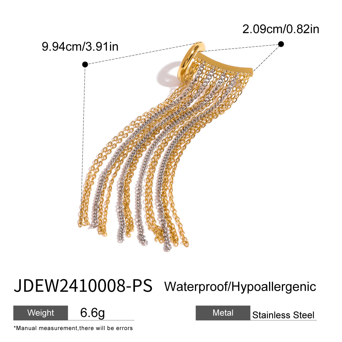 Kynzlee Statement Tassel Earrings - JDEW2410008-PS [H0S3OCI6]