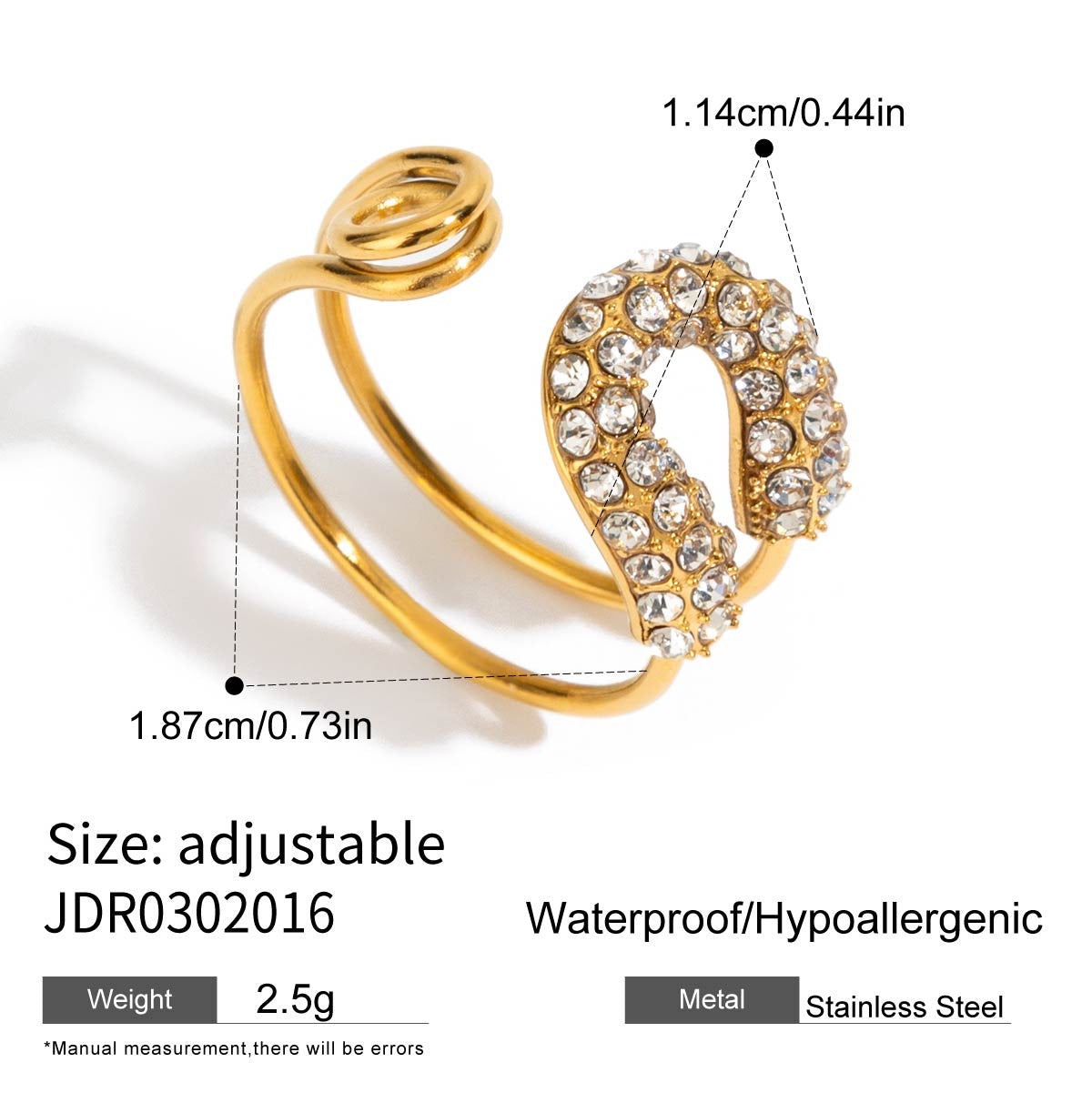 Mishika Paperclip Pearl Ring - JDR0302016 [ILZJFKHH]