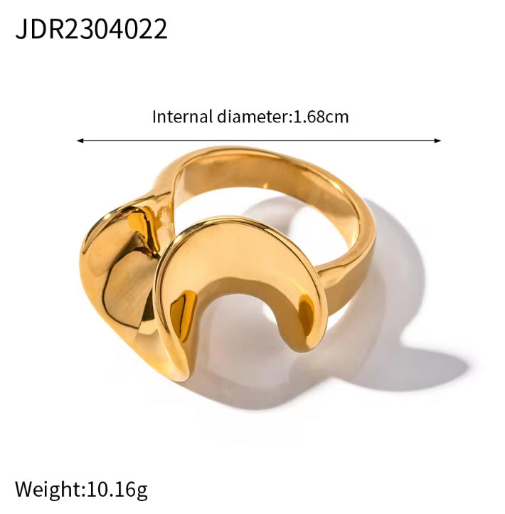 Giavana Stainless Steel Band Ring - JDR2304022-7 [L90SR9NU]
