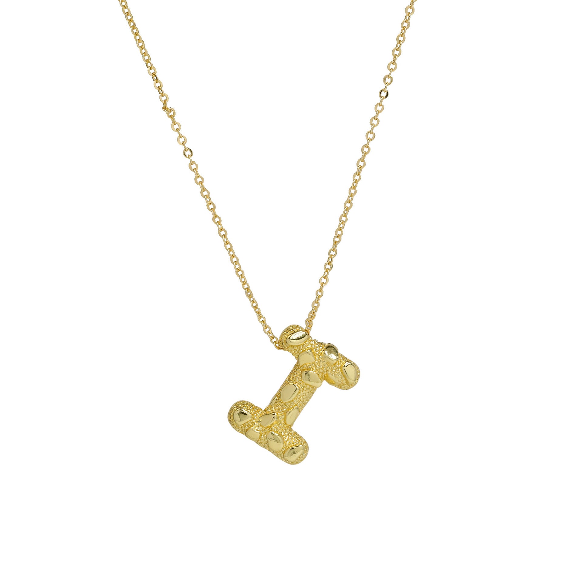 Akari Bubble Letter Necklace - I [E480B2MF]