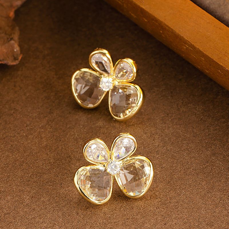 Zaniah Crystal Bow Earrings - Style 2 [4ENLI5AQ]