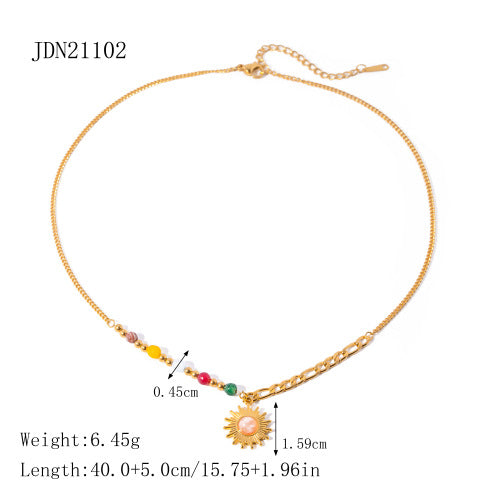 Israa Cosmic Zircon Necklace - JDN21102 [USHML66J]