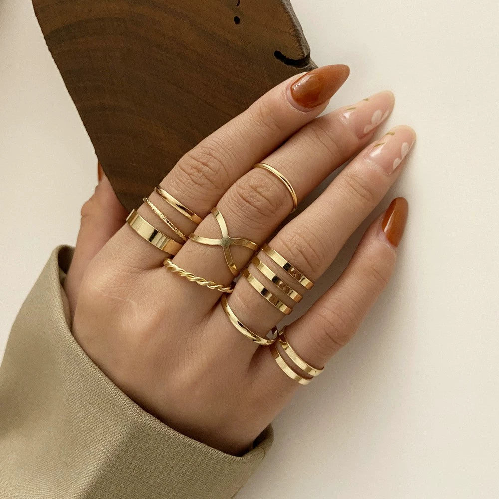 Camila Star Moon Ring Set - Style 8 [YYTULGRF]