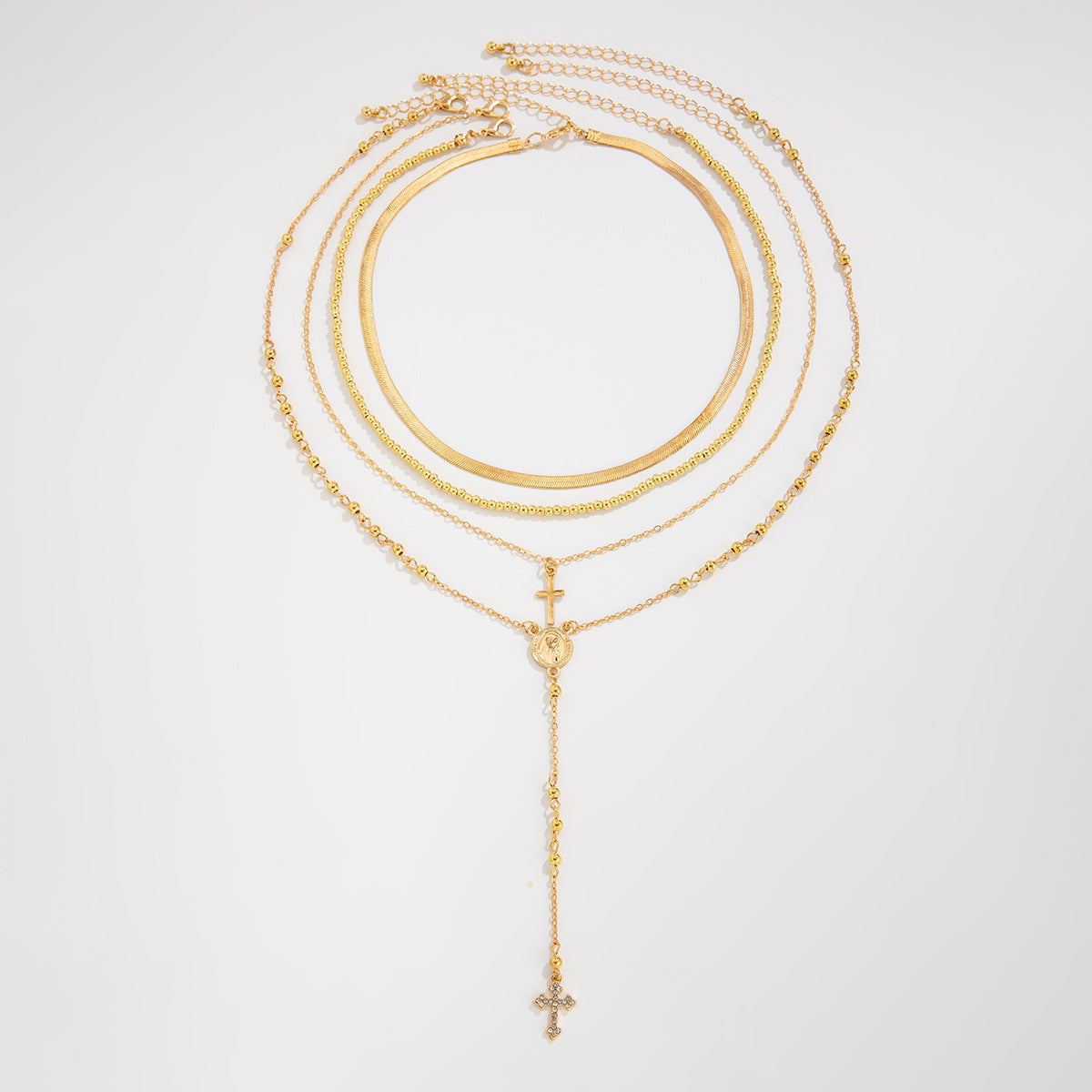 Blakley Colorful Layered Necklace - Gold - Style 06109 [CUL0HNG7]