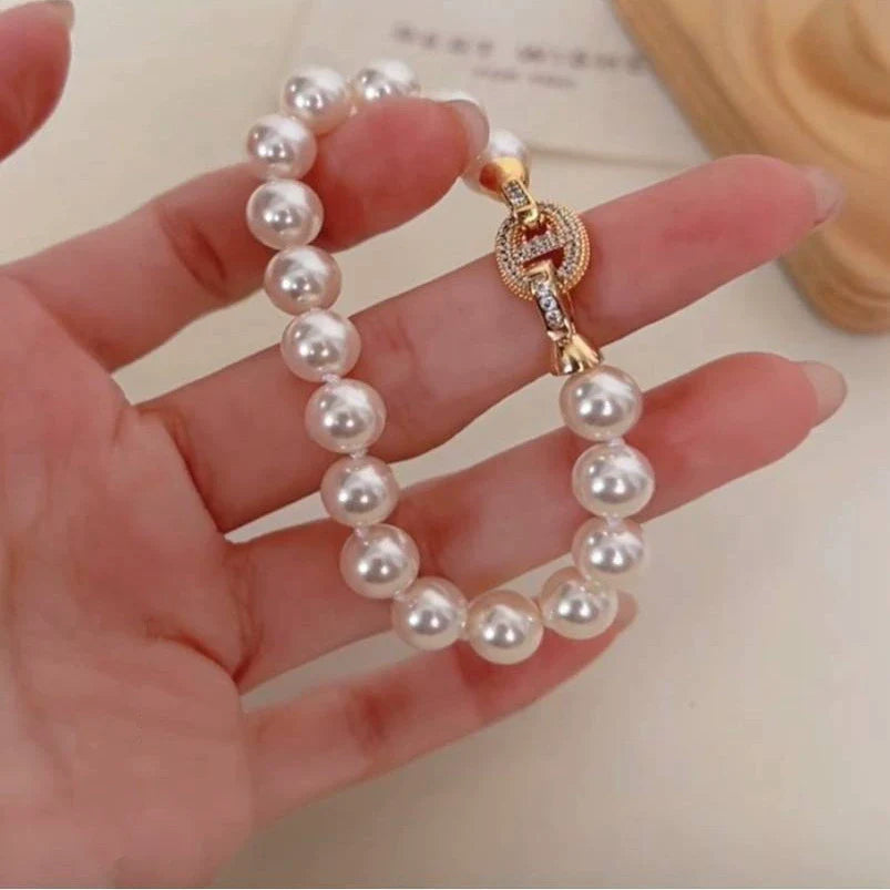 Aria Star Pearl Bracelet - Pearl White (17cm)