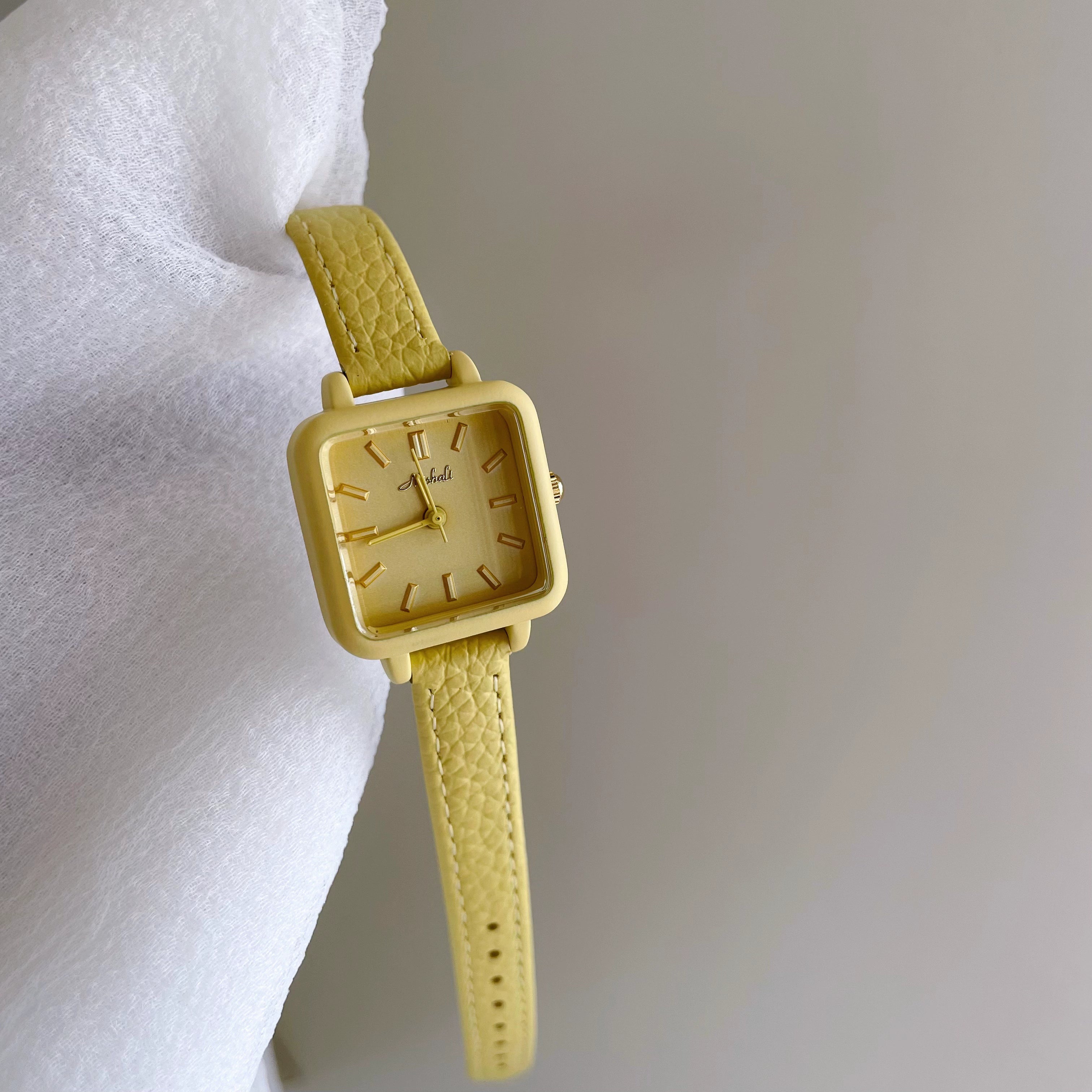 Ailen Vibrant Square Watch - Bright Yellow [GGUWNNT1]