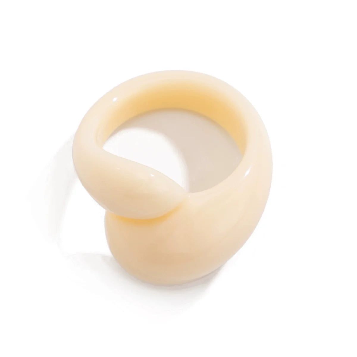 Kyli Candy Waterdrop Ring - Off-White
