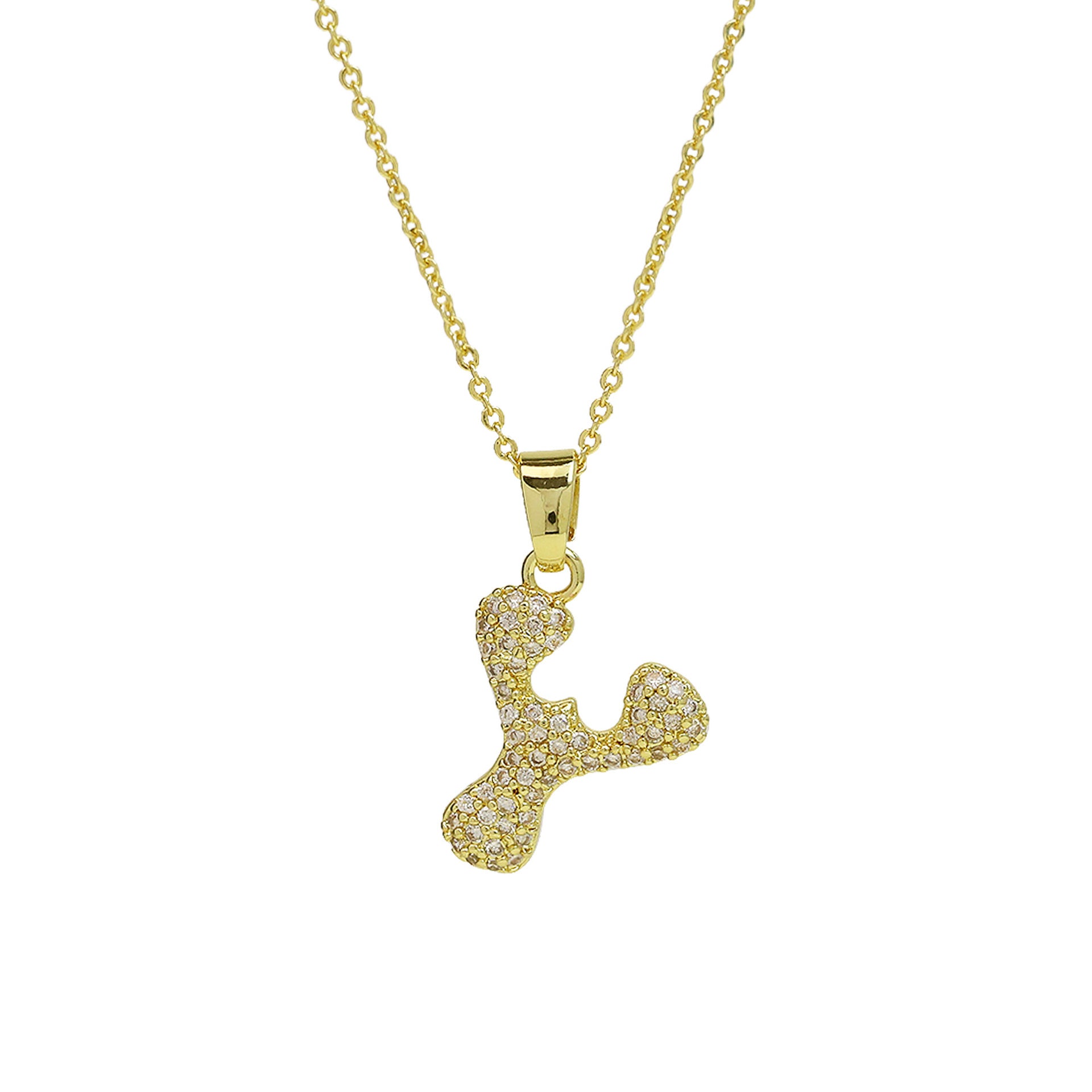 Fatou Bubble Initial Necklace - Y [D920LTH5]