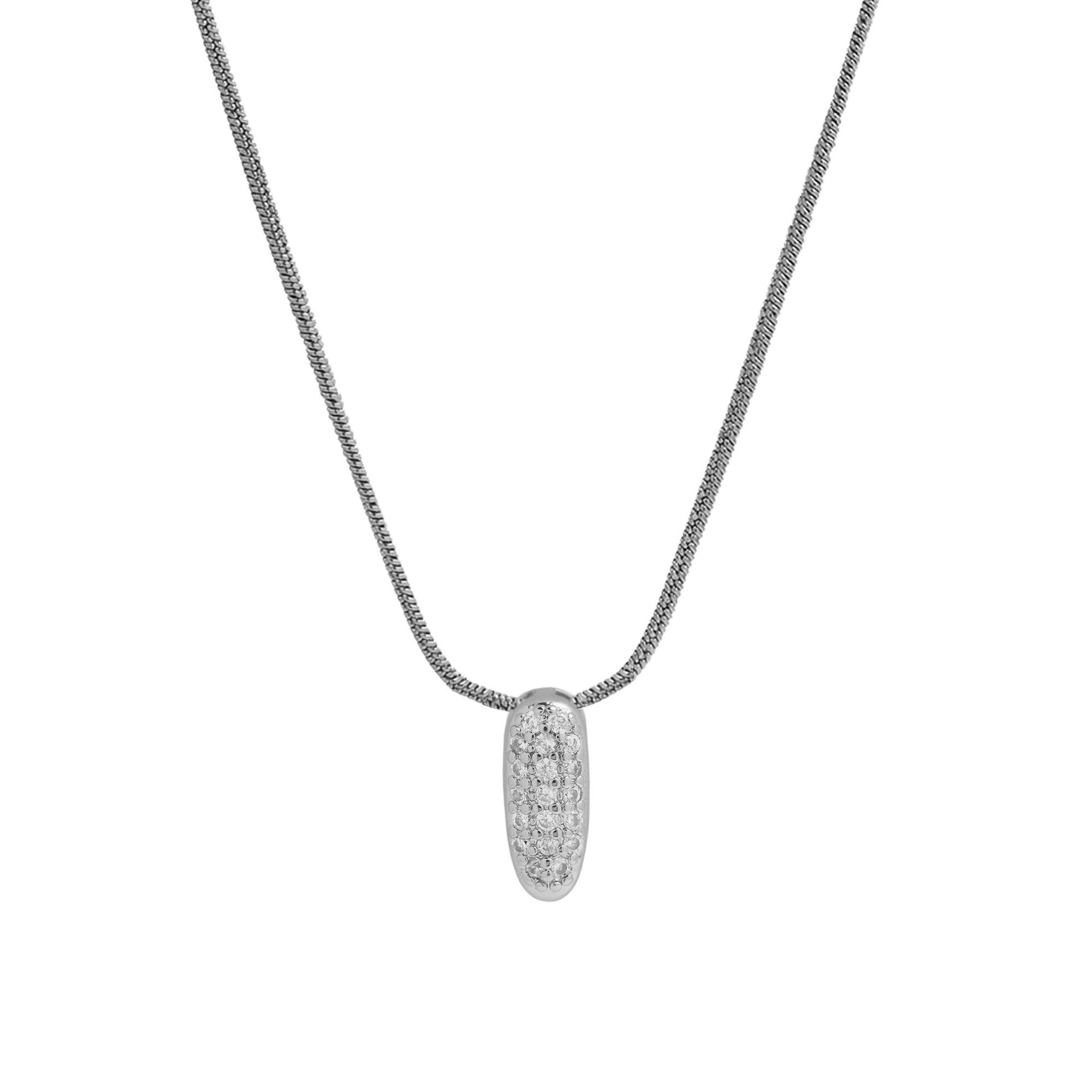 Deborah Initial Snake Necklace - Silver-tone I Initial [U9S3HHPW]