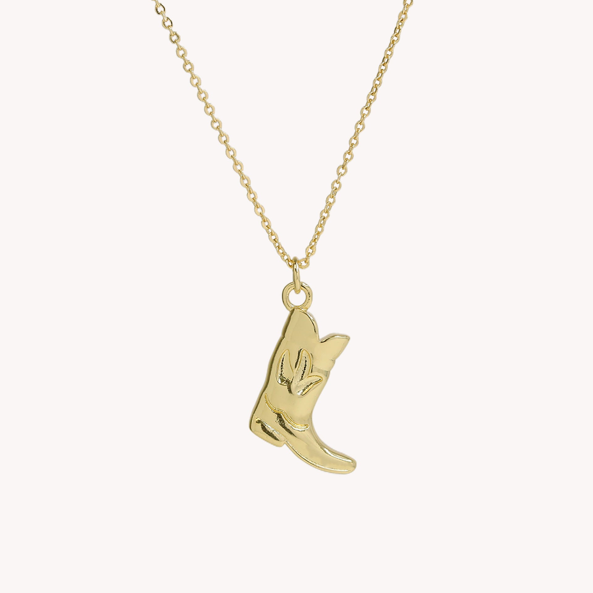Mckinlee High Heel Boot Necklace - Silver Tall Boot Charm [JQE4SCZX]