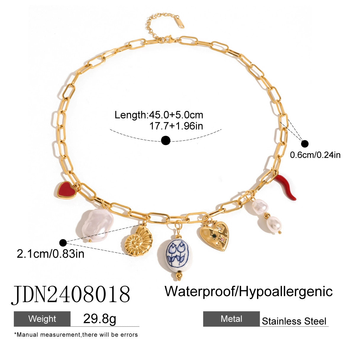 Reaghan Shell Charm Necklace - JDN2408018 [QXKEJLL2]