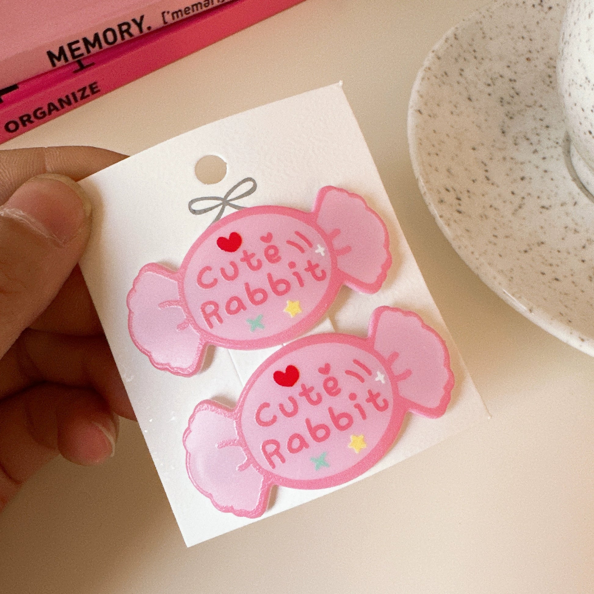 Mckenna Sweet Candy Hair Clips - Pink Heart (Pair) [2PGTQNY3]