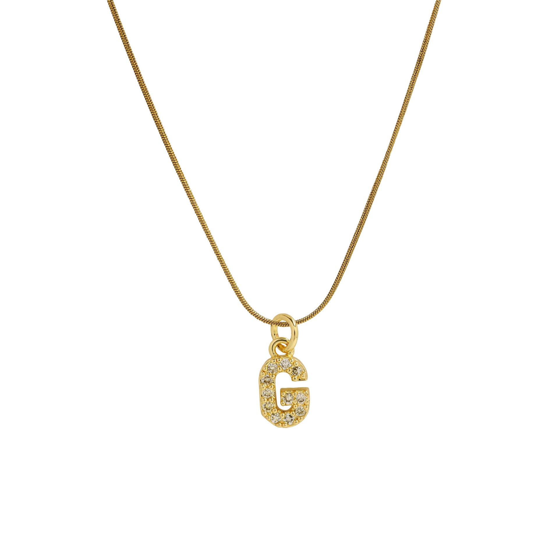 Killian Initial Zircon Necklace - G [Z9G4AA64]