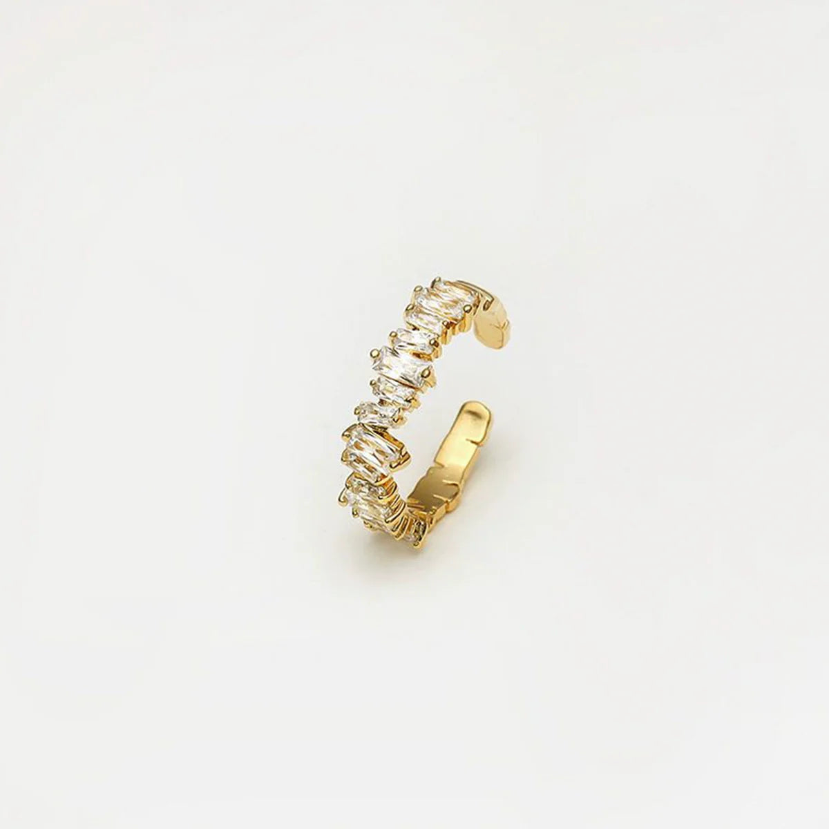 Tahiry Rose Gold Open Ring - Rose Gold Irregular