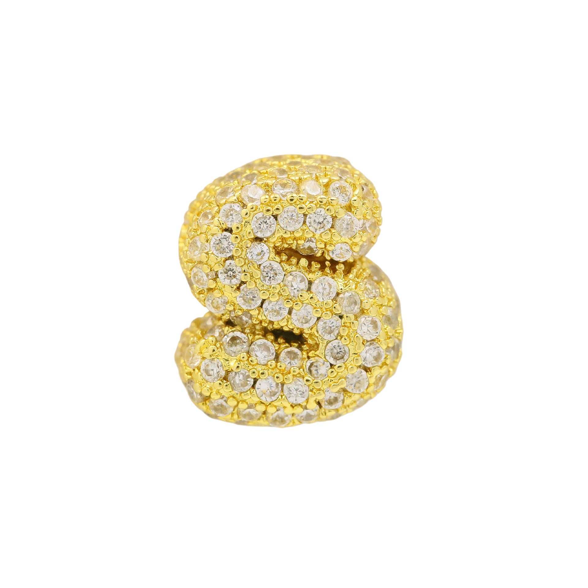 Jehlani Zircon Bubble Letter Necklace - Gold S Pendant [SG63GXMV]