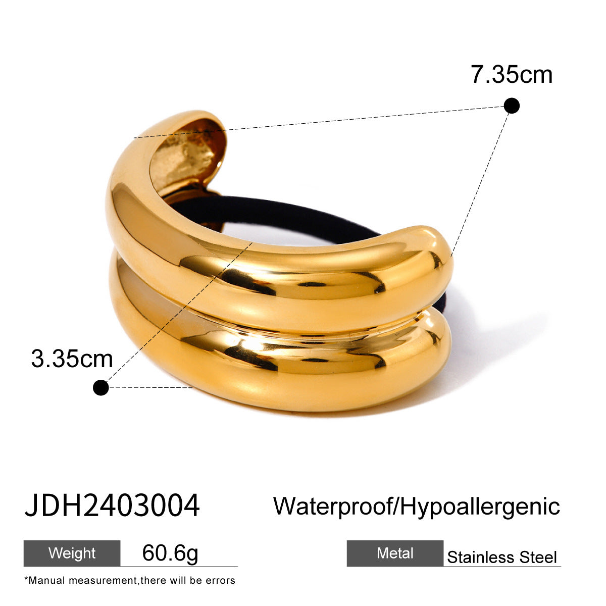 Aasiyah Sleek U-Shape Hair Tie - JDH2403004 [V6YKA9PB]
