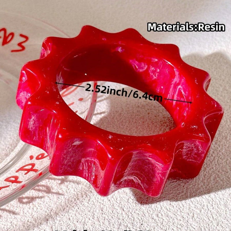 Ashton Sculptural Resin Bracelet - F [035A3DRW]