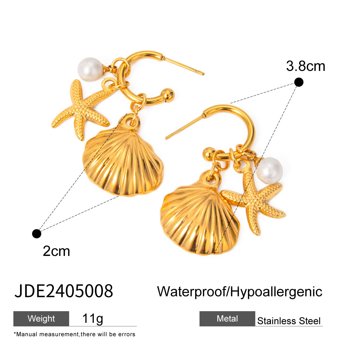 Sadia Starfish Pearl Layered Necklace - Gold Tone [F9S8PXHB]