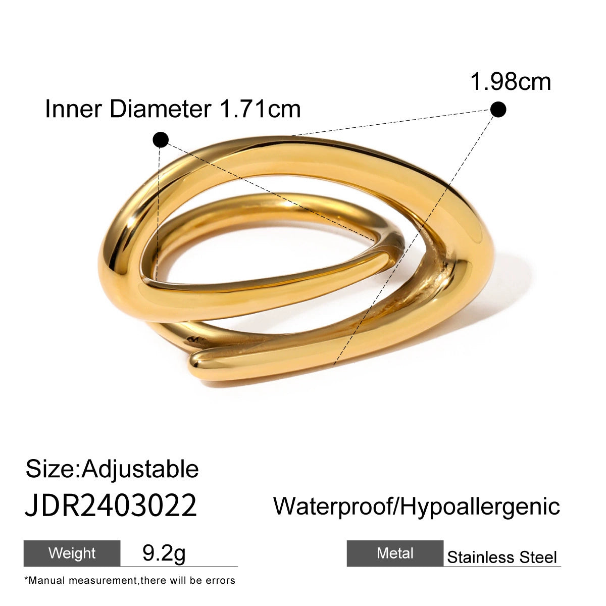 Annaleigha K Gold Open Ring - JDR2403022 [T20Q0Q05]